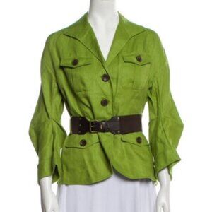 Lafayette 148 Green Linen Jacket